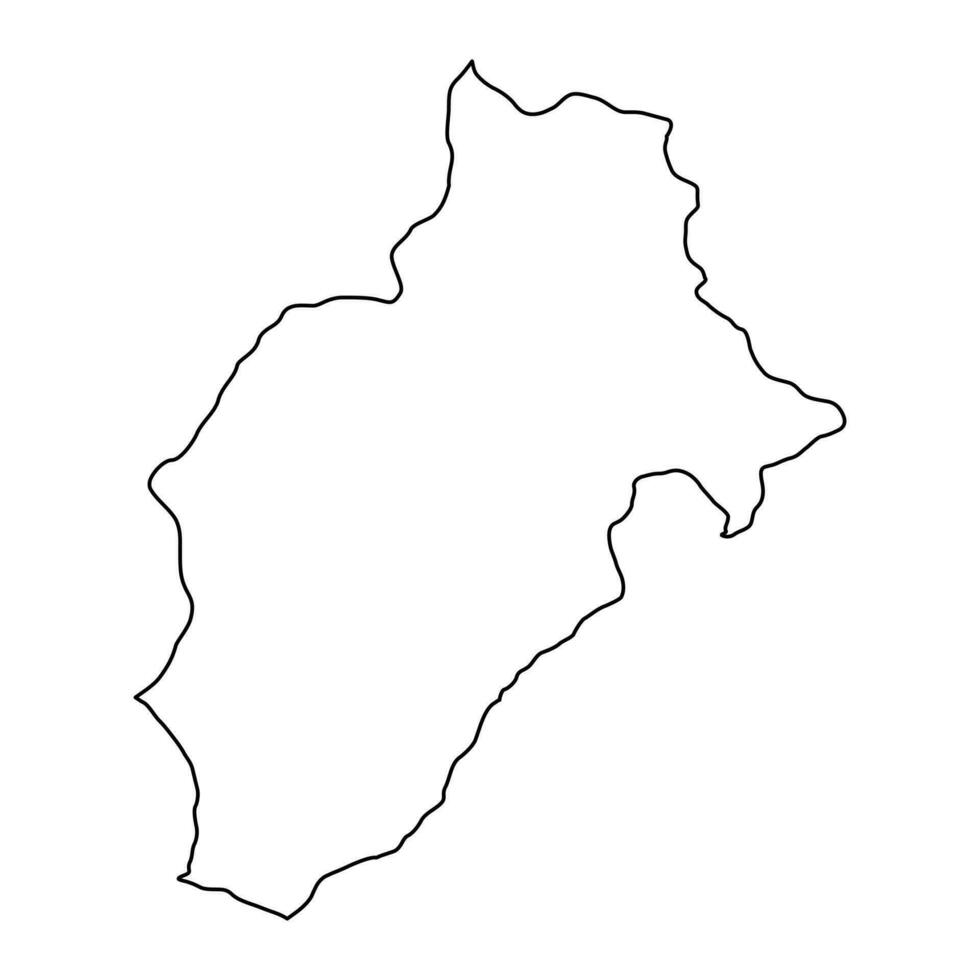 Moquegua map, region in Peru. Vector Illustration.