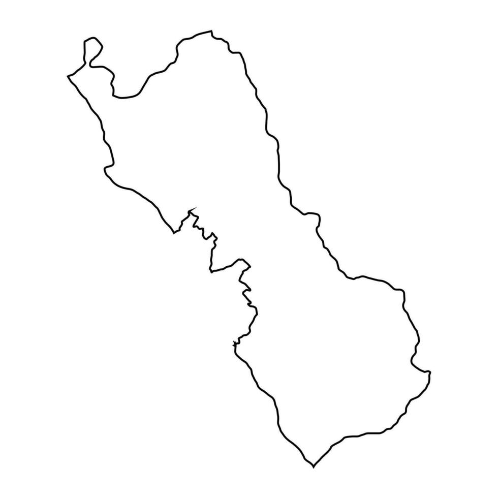 lima mapa, región en Perú. vector ilustración.