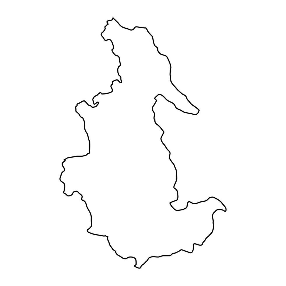 Ayacucho map, region in Peru. Vector Illustration.