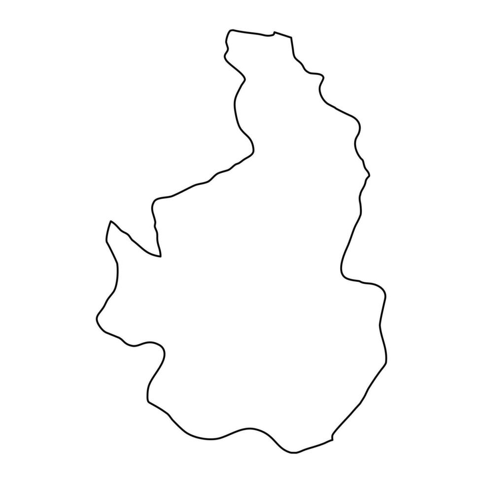 Nevsehir province map, administrative divisions of Turkey. Vector illustration.