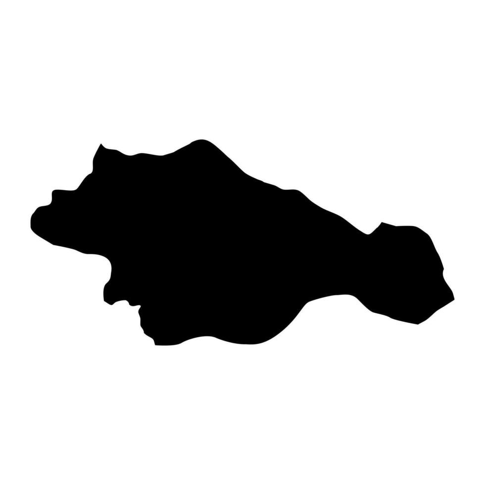 Siirt province map, administrative divisions of Turkey. Vector illustration.