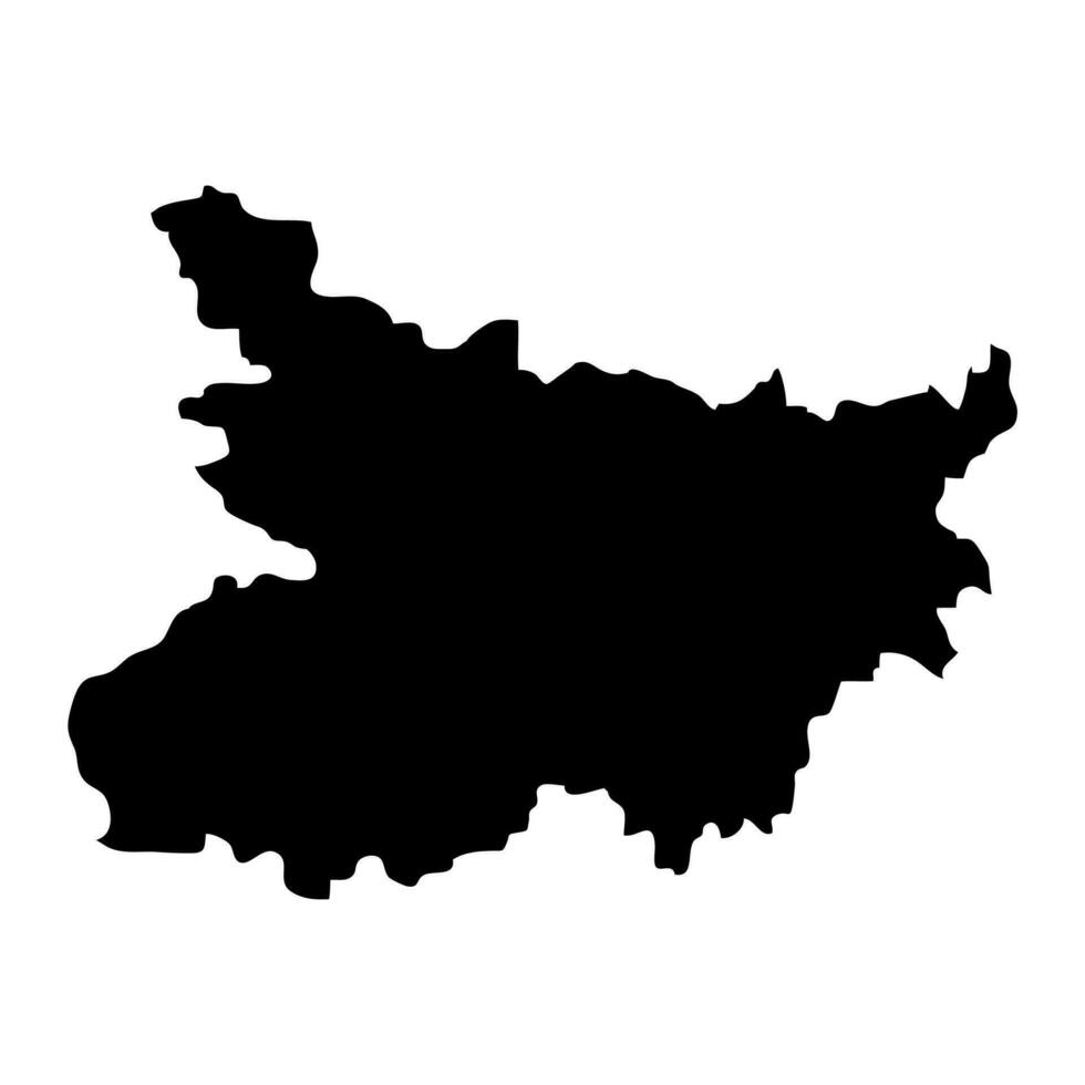 Bihar state map, administrative division of India. Vector illustration.