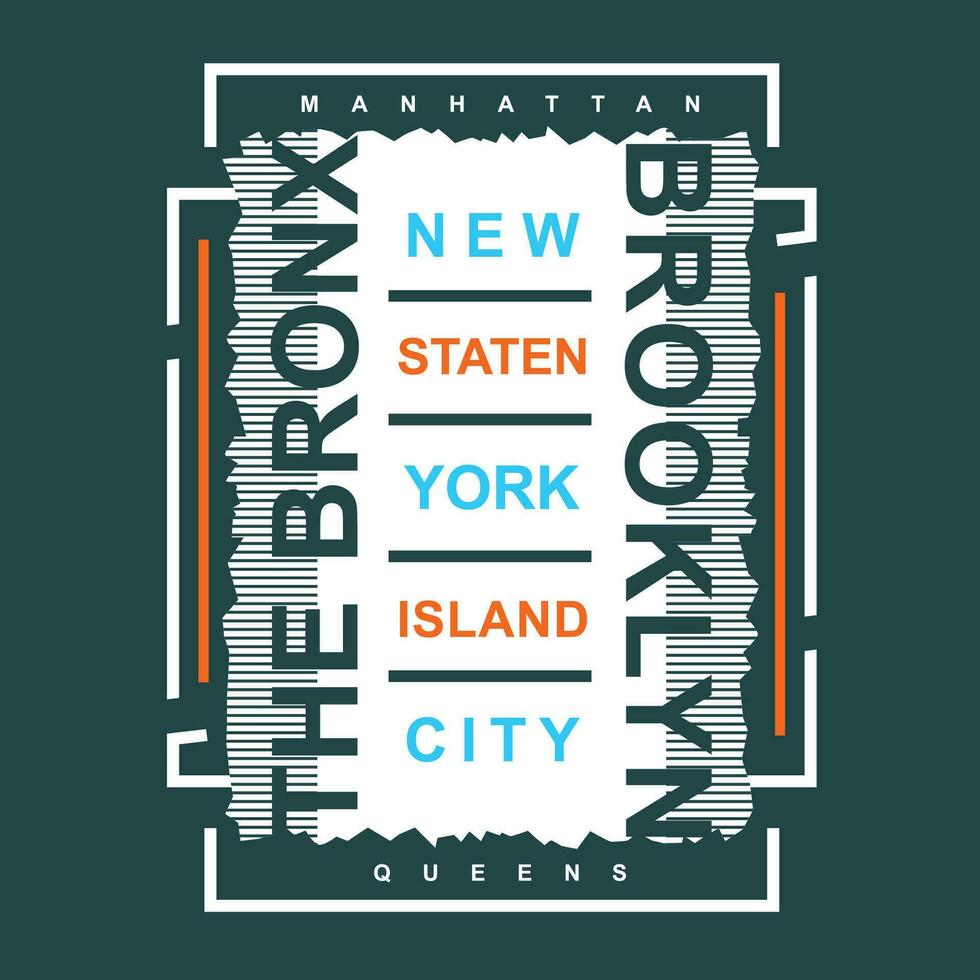 the bronx brooklyn abstract, typography design vector, graphic illustration, for t shirt vector