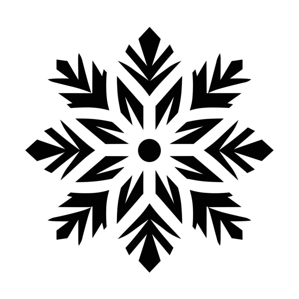 Merry Christmas Snowflake vector