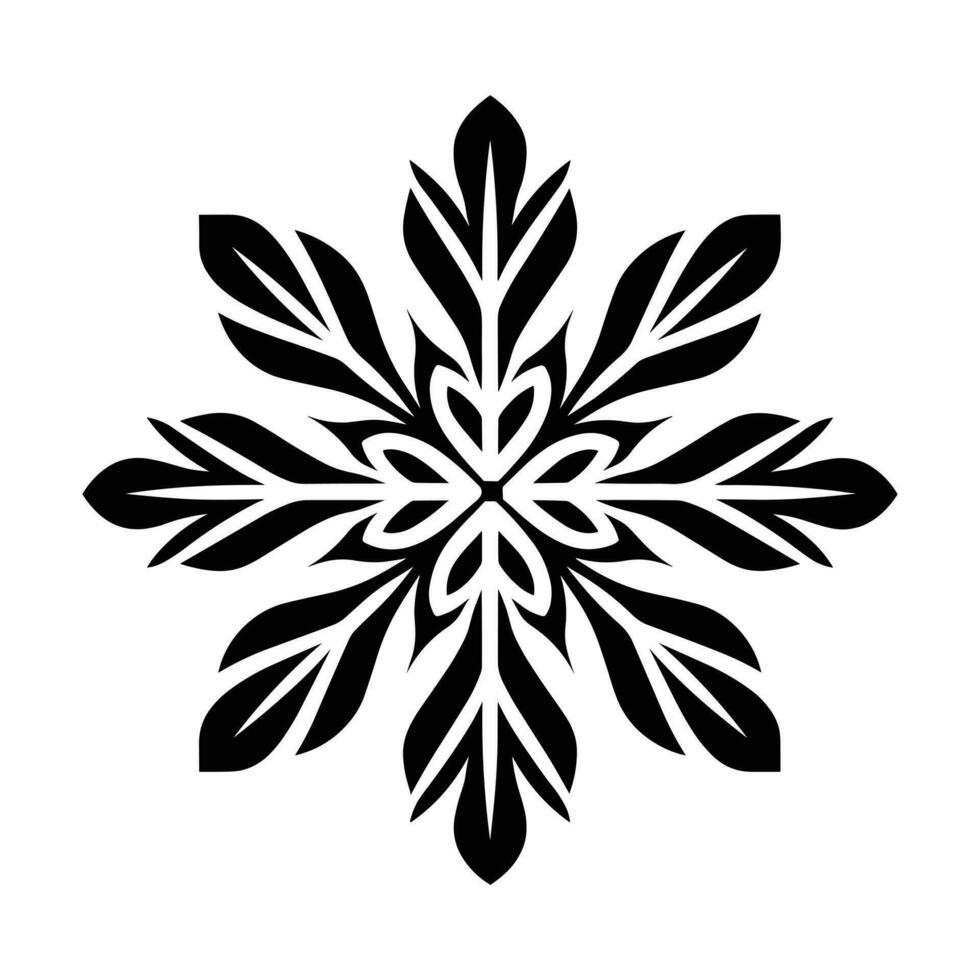 Beautiful Merry Christmas Snowflake vector