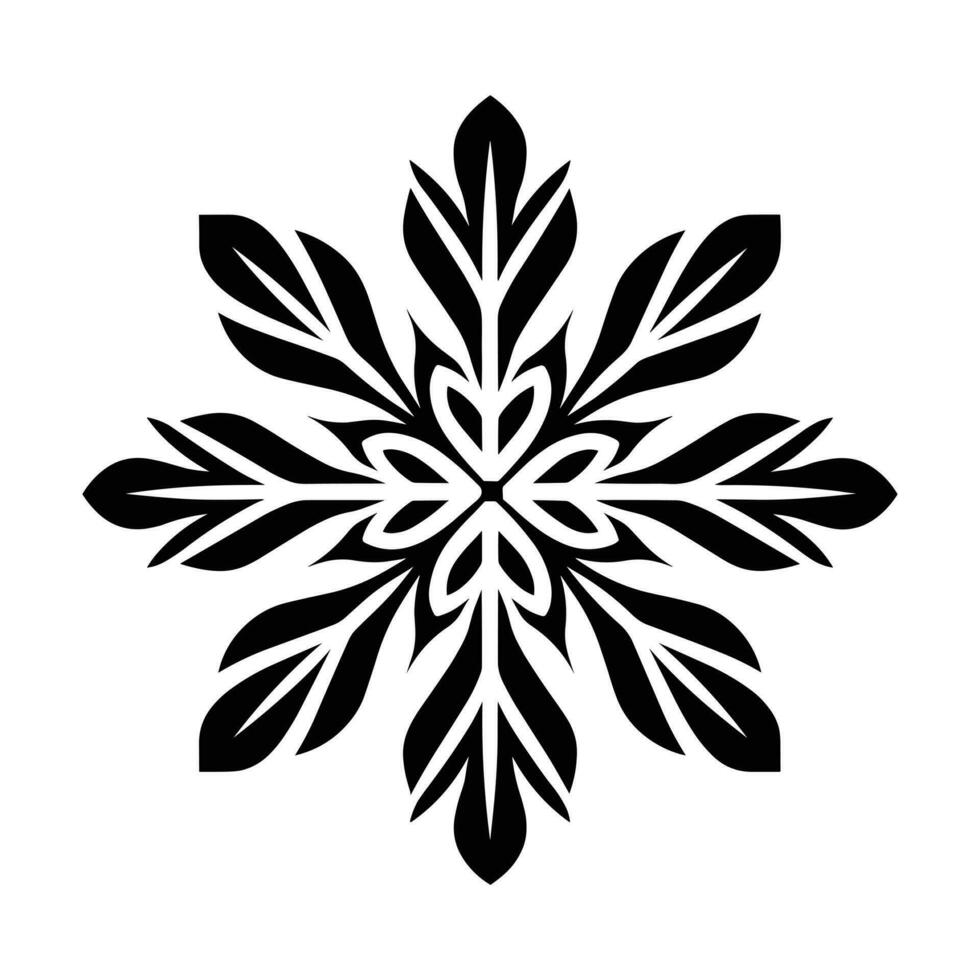 Beautiful Merry Christmas Snowflake vector