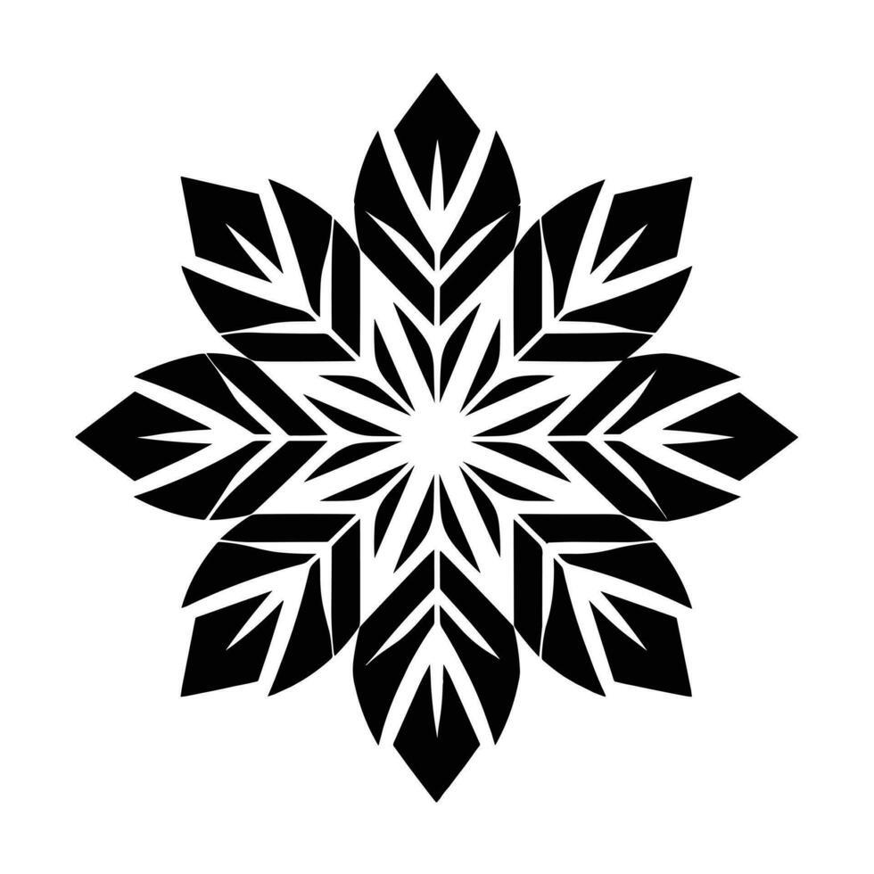 Merry Christmas Snowflake vector