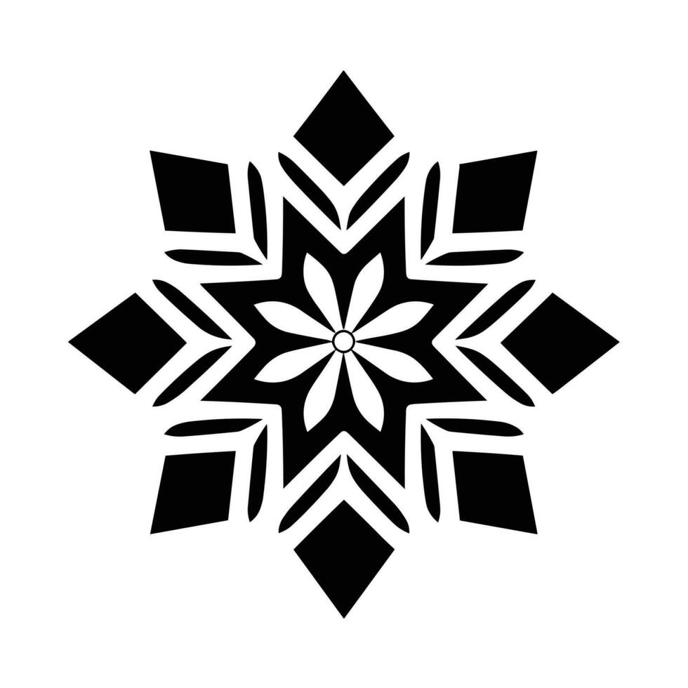 Merry Christmas Snowflake vector