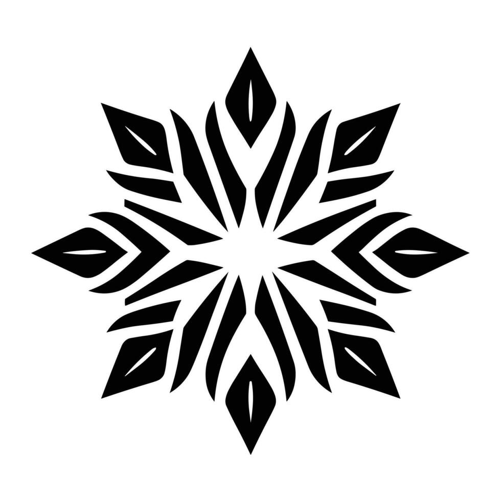Merry Christmas Snowflake vector