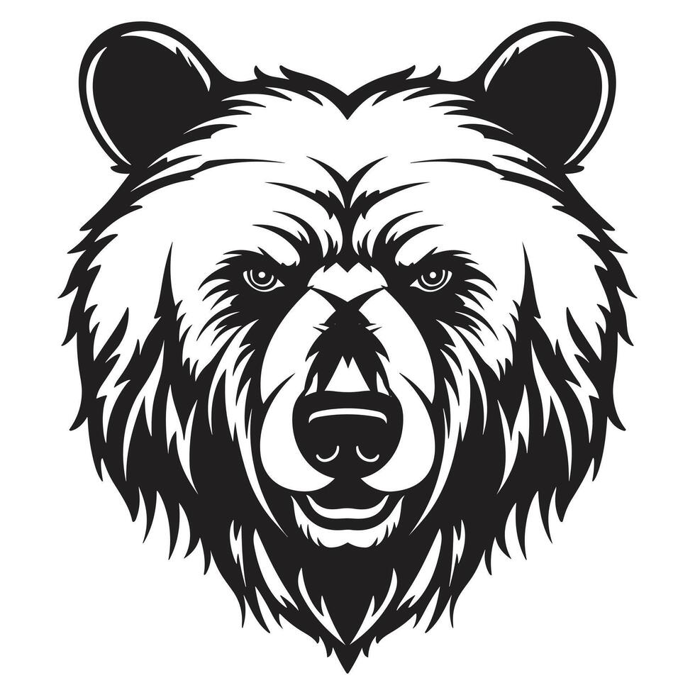 Beautiful Bear Silhouette - vector