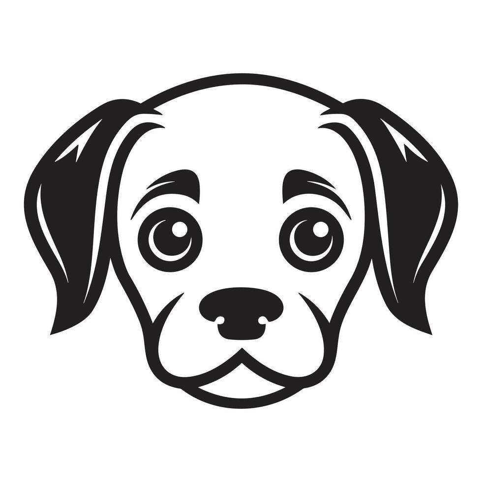 Beautiful Dog Silhouette - vector