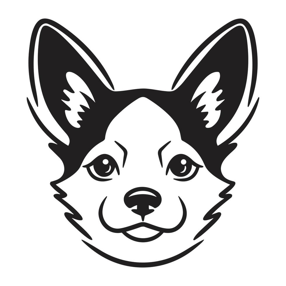 Beautiful Dog Silhouette - vector