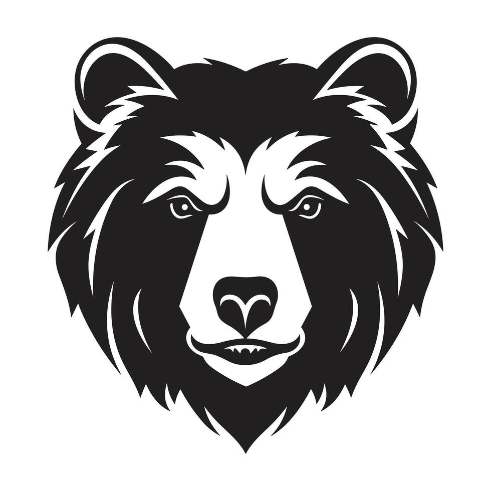 hermosa oso silueta - generativo ai vector