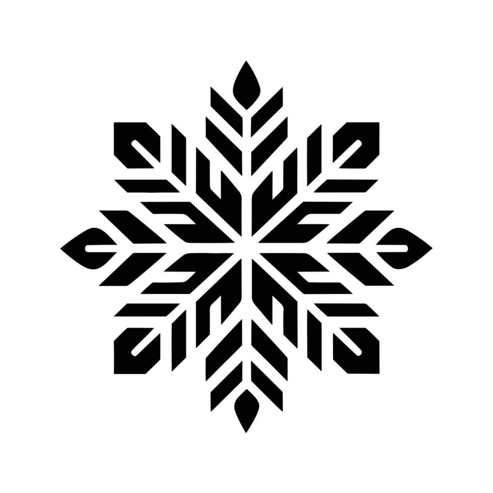 Merry Christmas Snowflake vector