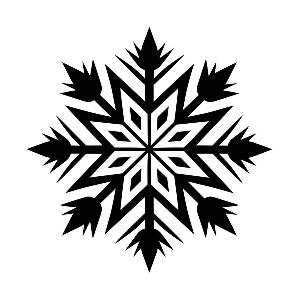 Merry Christmas Snowflake vector