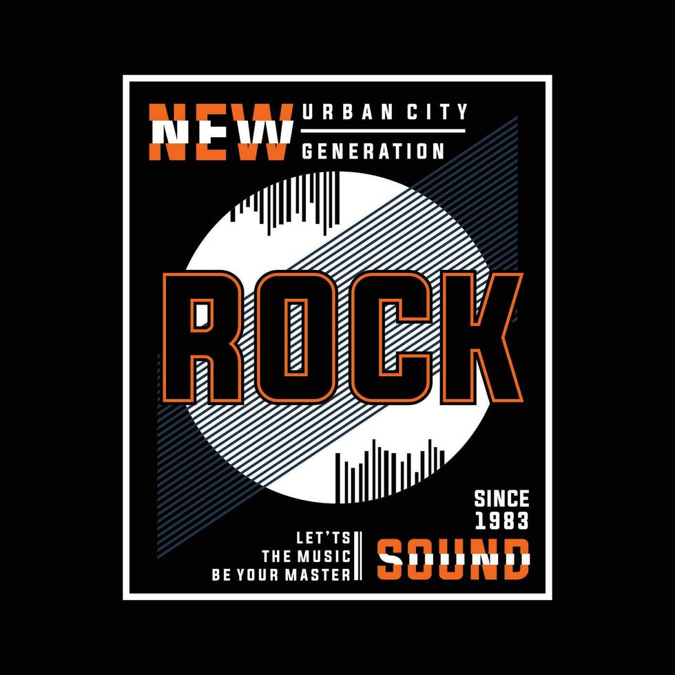 nuevo rock sonido gráfico tipografía, Moda t camisa, diseño vector, para Listo imprimir, y otro utilizar vector