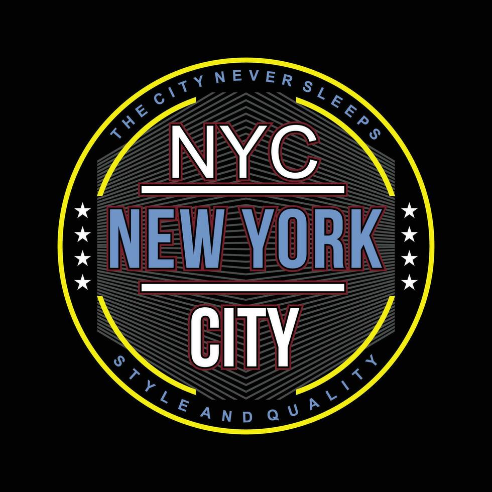 nuevo York ciudad gráfico tipografía, Moda t camisa, diseño vector, para Listo imprimir, y otro utilizar vector