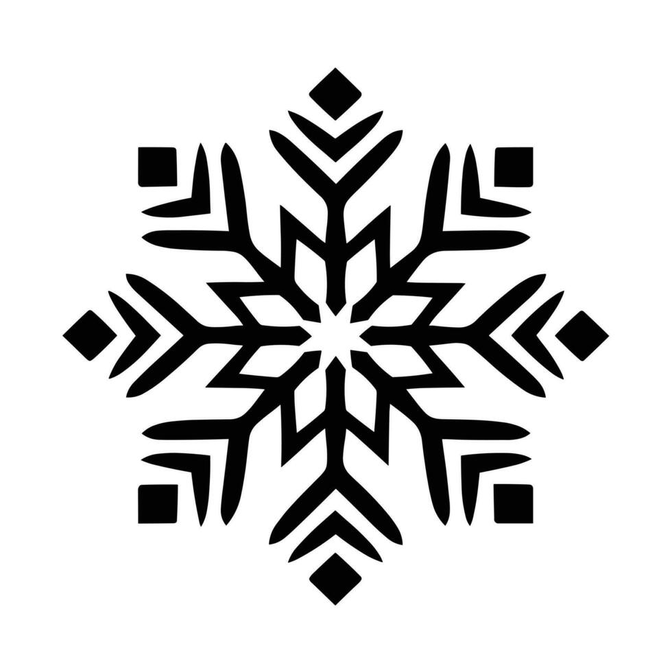 Merry Christmas Snowflake vector