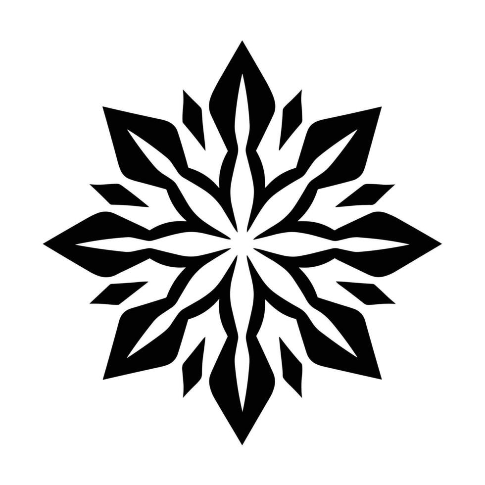 Merry Christmas Snowflake vector