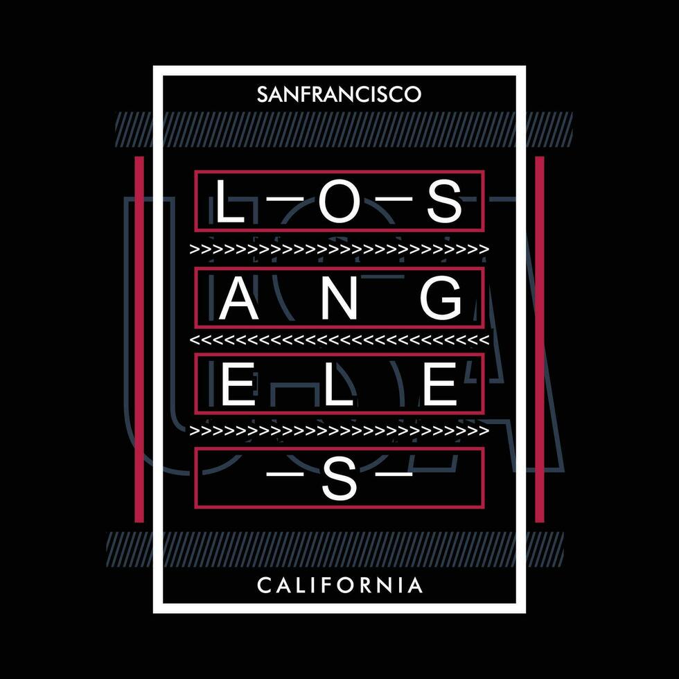 los angeles gráfico ilustración, tipografía vector, para casual t camisa impresión vector