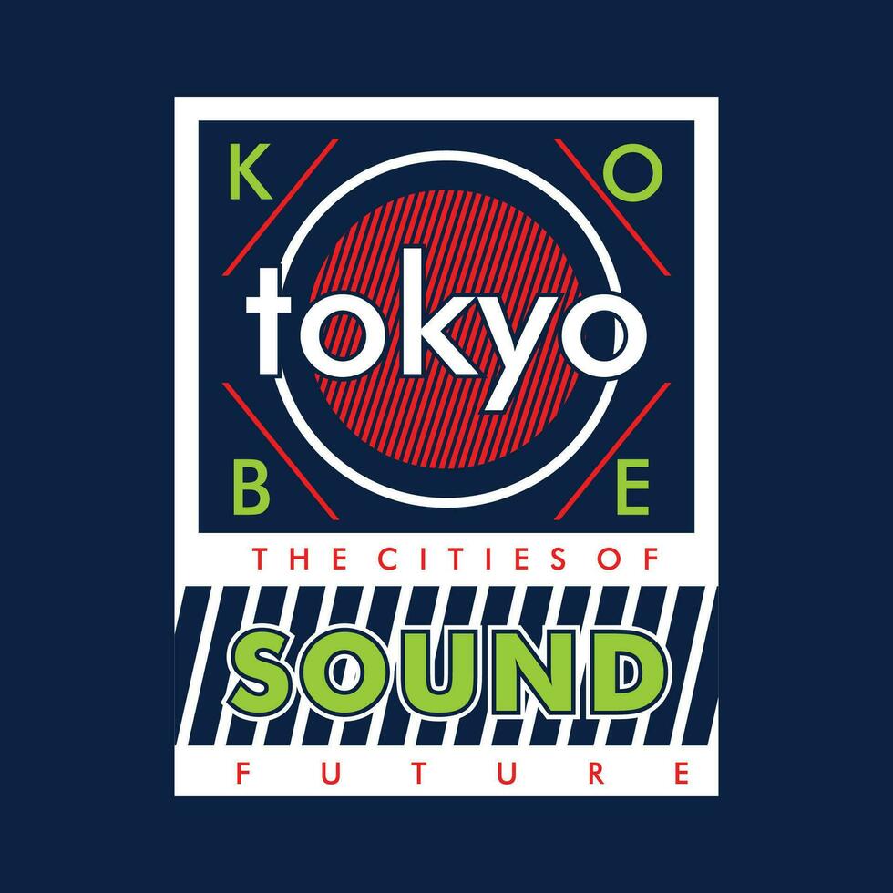 tokyo sound vector t shirt print, typography graphic design, and other use