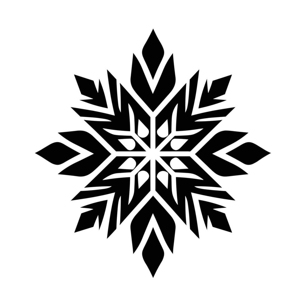 Merry Christmas Snowflake vector