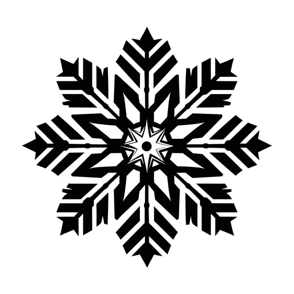 hermosa Navidad copo de nieve vector