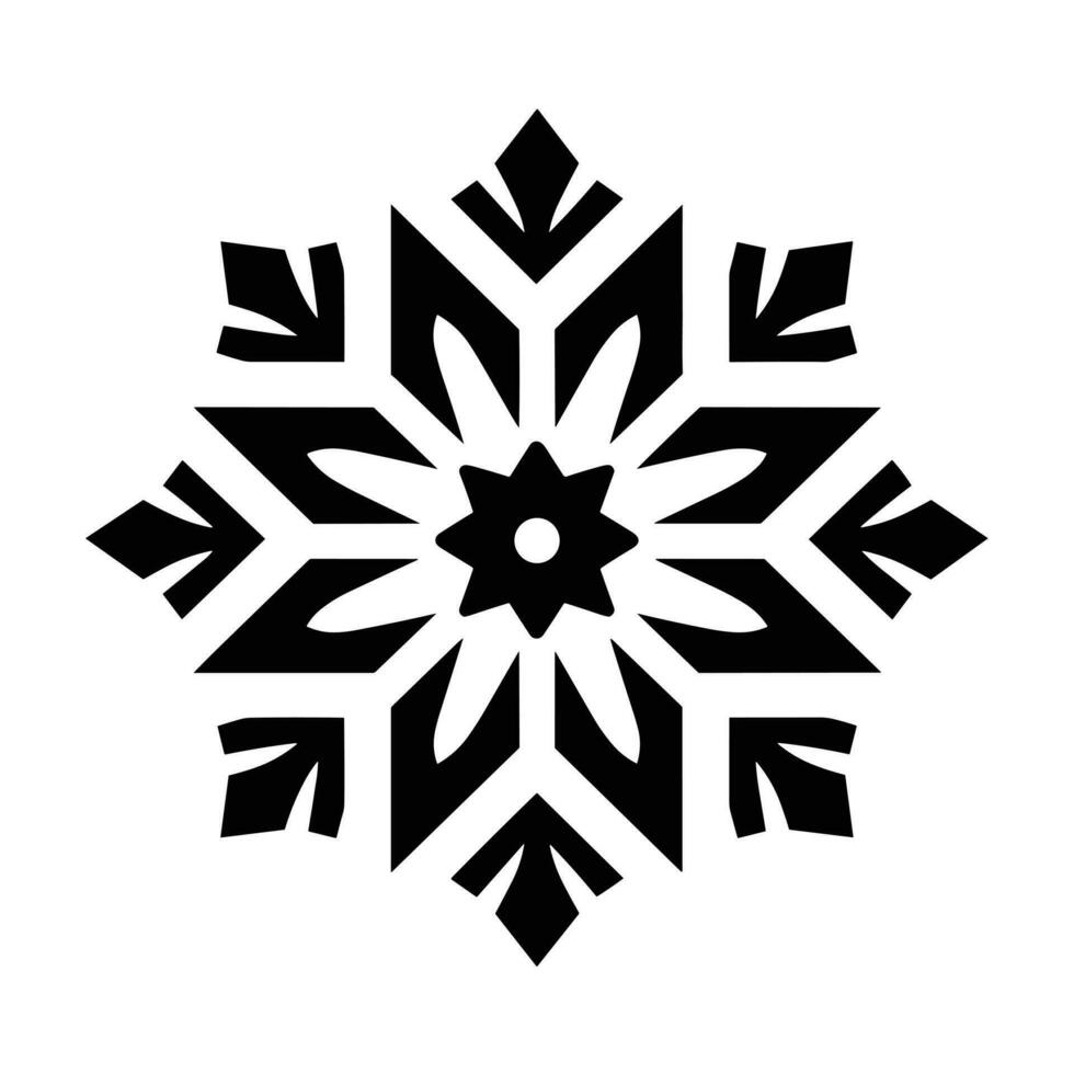 Merry Christmas Snowflake vector