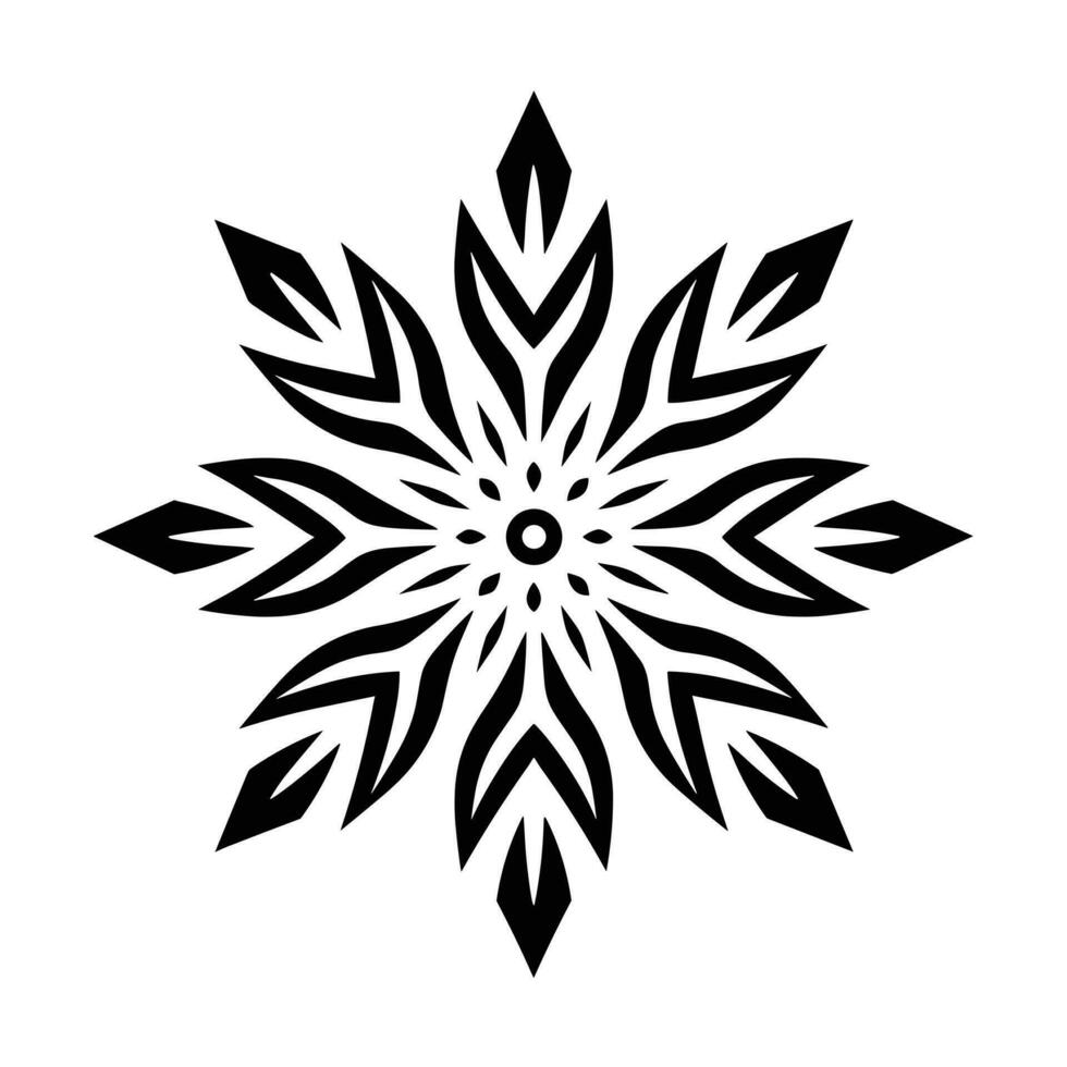 Merry Christmas Snowflake vector