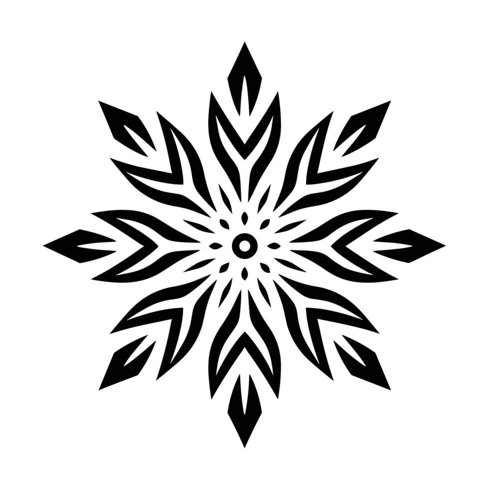 Merry Christmas Snowflake vector