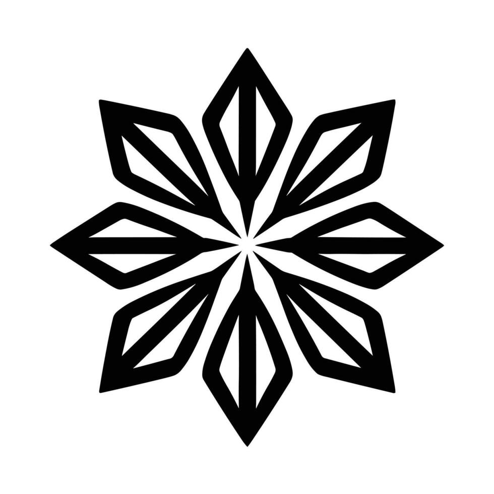 Beautiful Christmas Snowflake vector