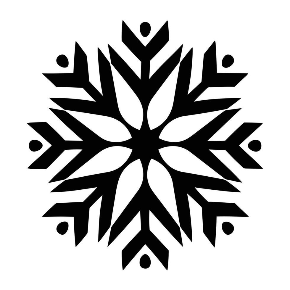 Beautiful Christmas Snowflake vector
