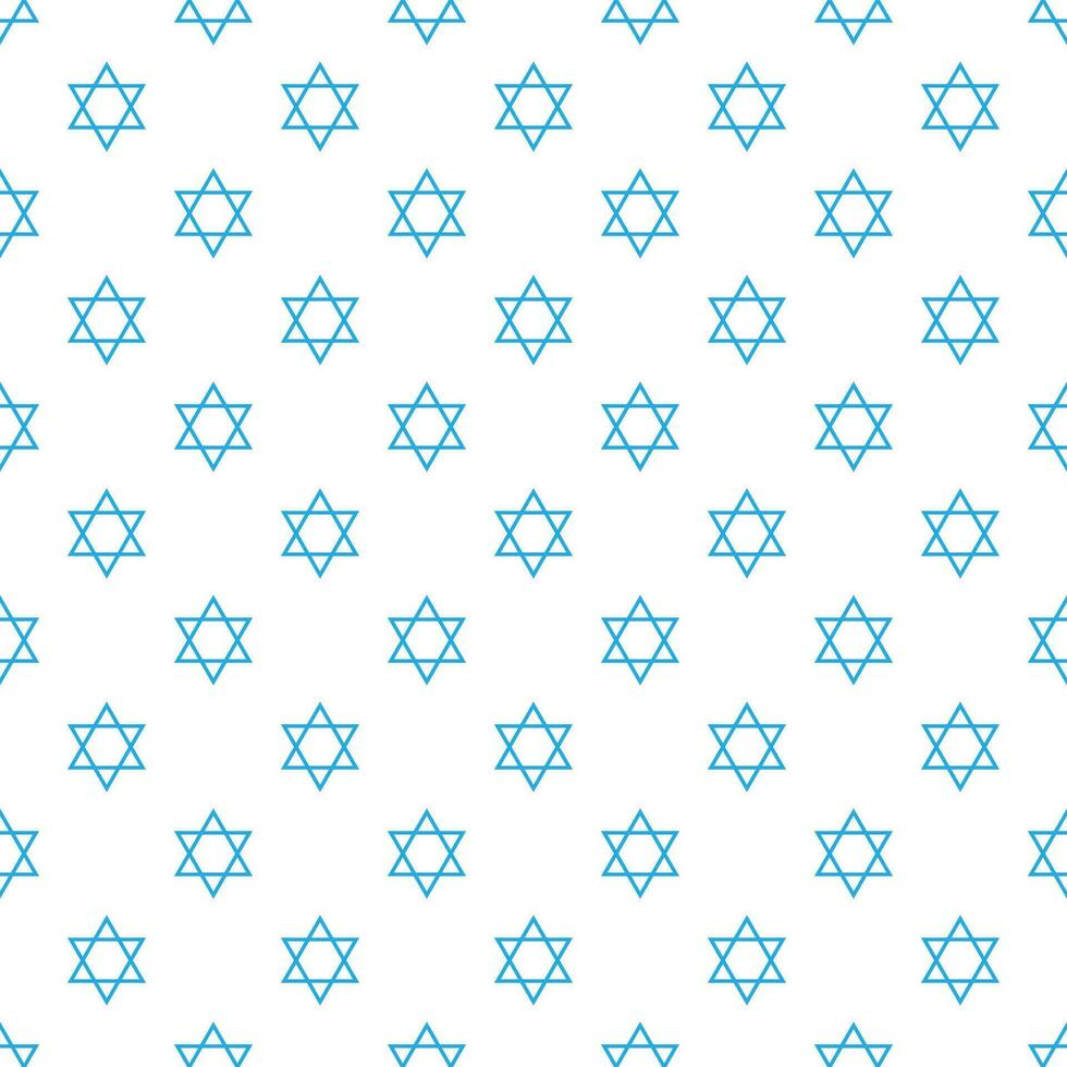 Magen David star pattern vector illustration. Jewish Israeli symbol pattern, ornament. Star of David background.