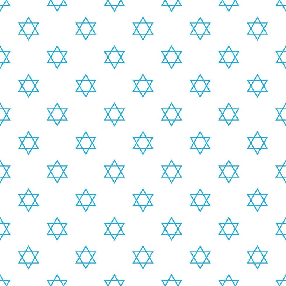 Magen David star pattern vector illustration. Jewish Israeli symbol pattern, ornament. Star of David background.