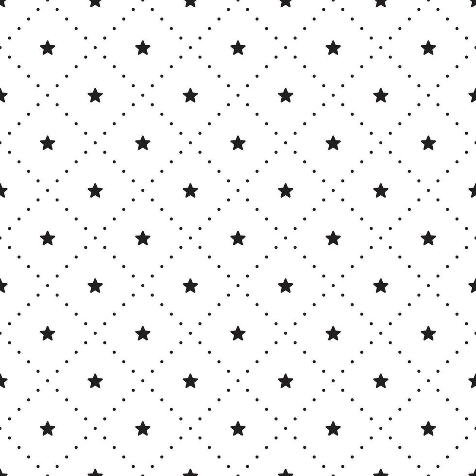 Seamless pattern with stars for web, print, fashion fabric, wallpaper, textile design, background for invitation card or holiday decor. vector