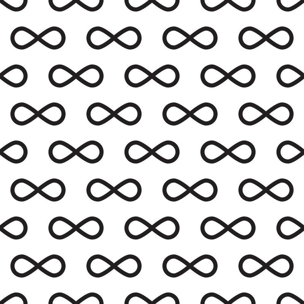 Seamless pattern with infinity symbol. vector