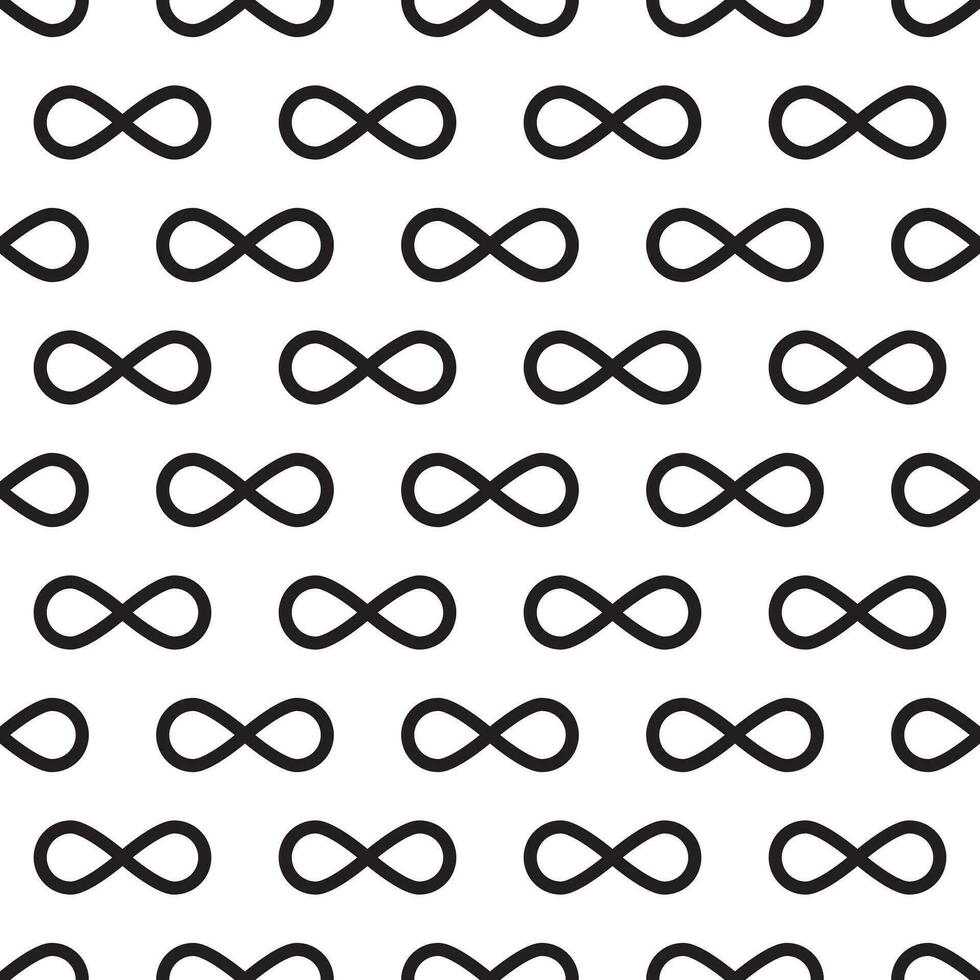 Seamless pattern with infinity symbol. vector