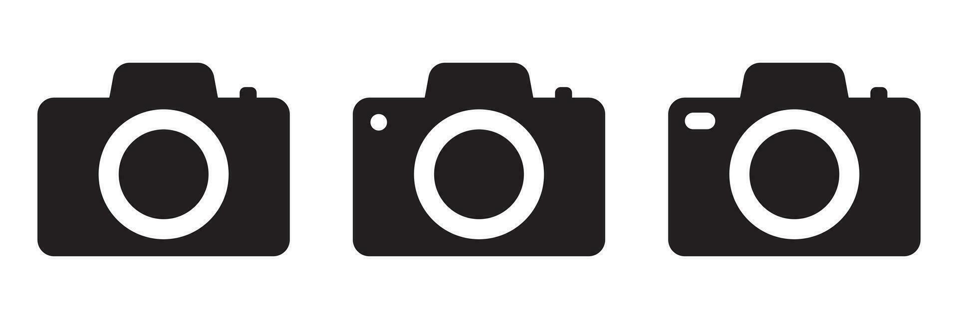 Photo camera vector icon isolated
