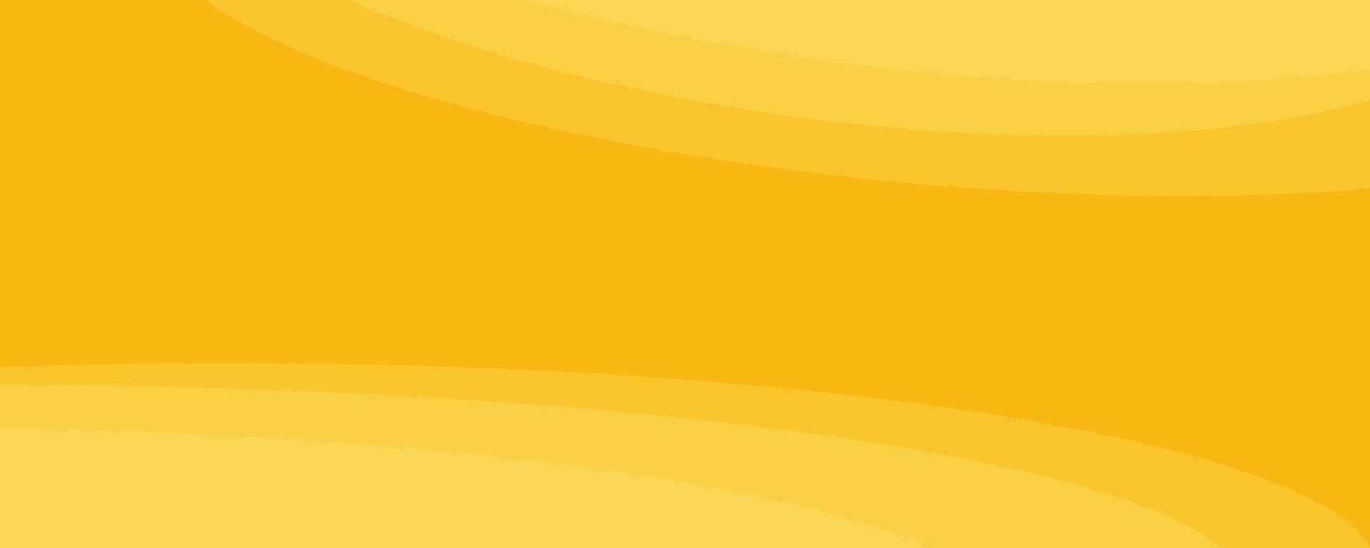 Abstract banner, yellow waves, vector. vector