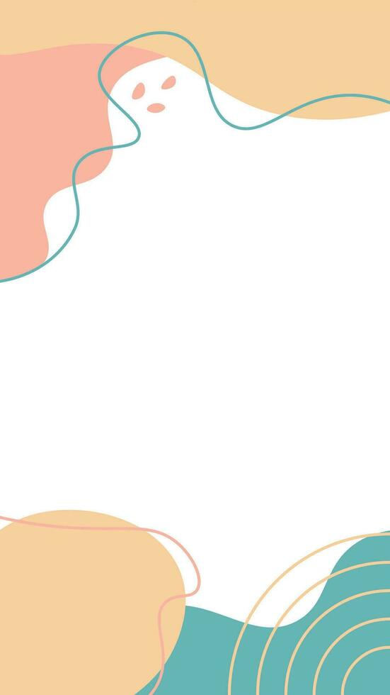 Playful Organic Story Background Colorful 2 vector