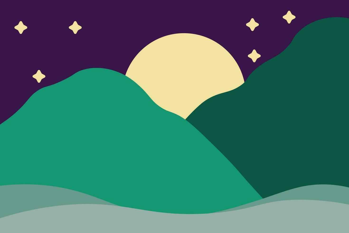 Background Abstract Vector mountain in the night