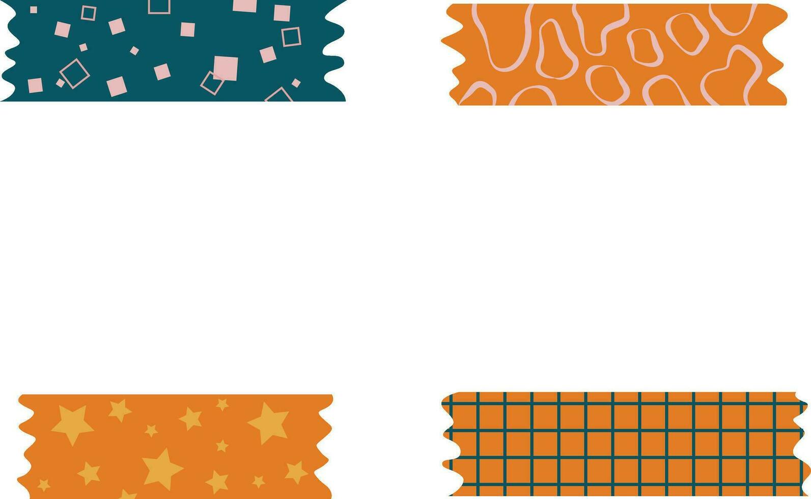 Washi Tape Decoration strips. for design decoration .tape strips.Vector illustration. vector