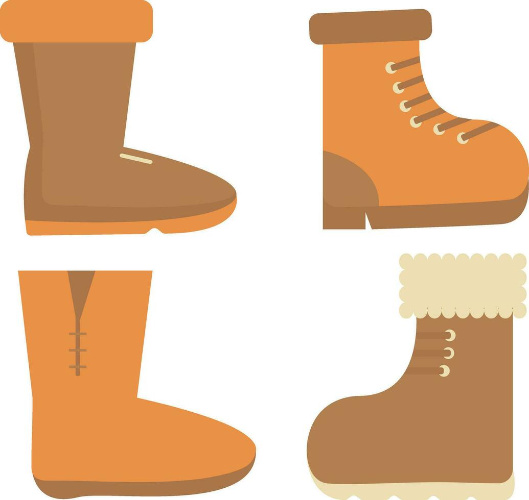 Winter boots shoes illustration,for design decoration,Vector pro vector