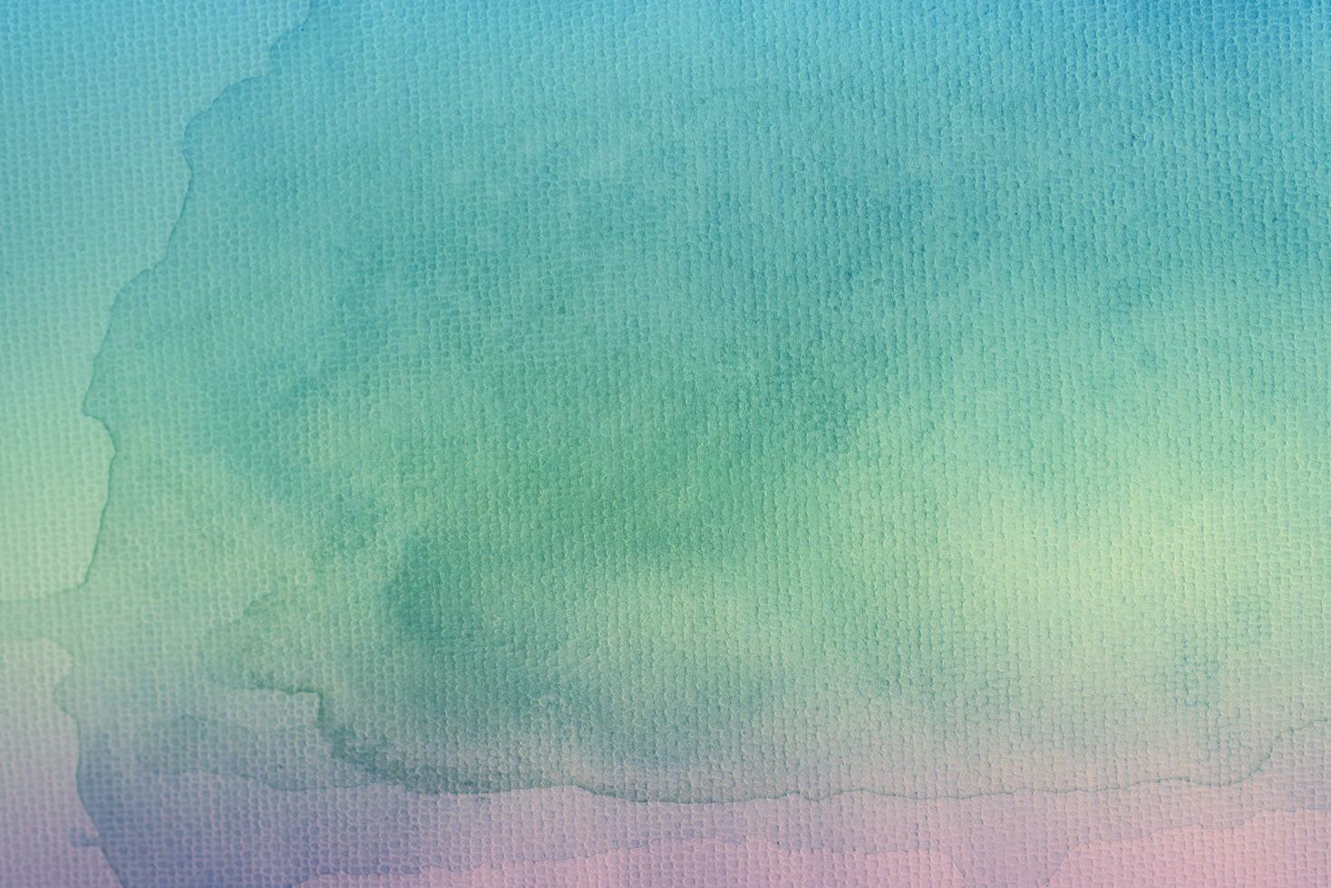 Gradient blue yellow and green watercolor background. Abstract watercolor art of paint on white paper. photo