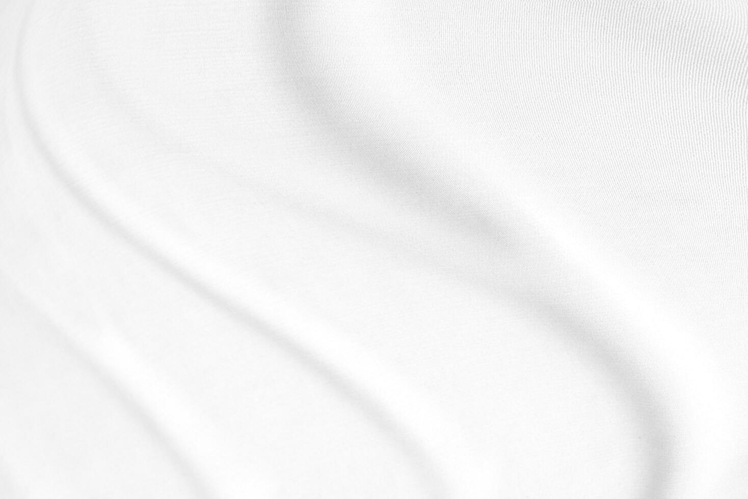 White fabric, cloth soft waves texture background. photo
