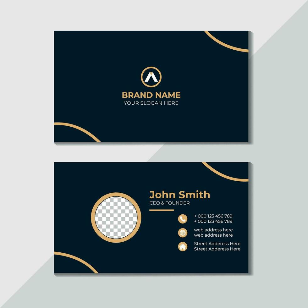 Creative modern professional business card template design vector