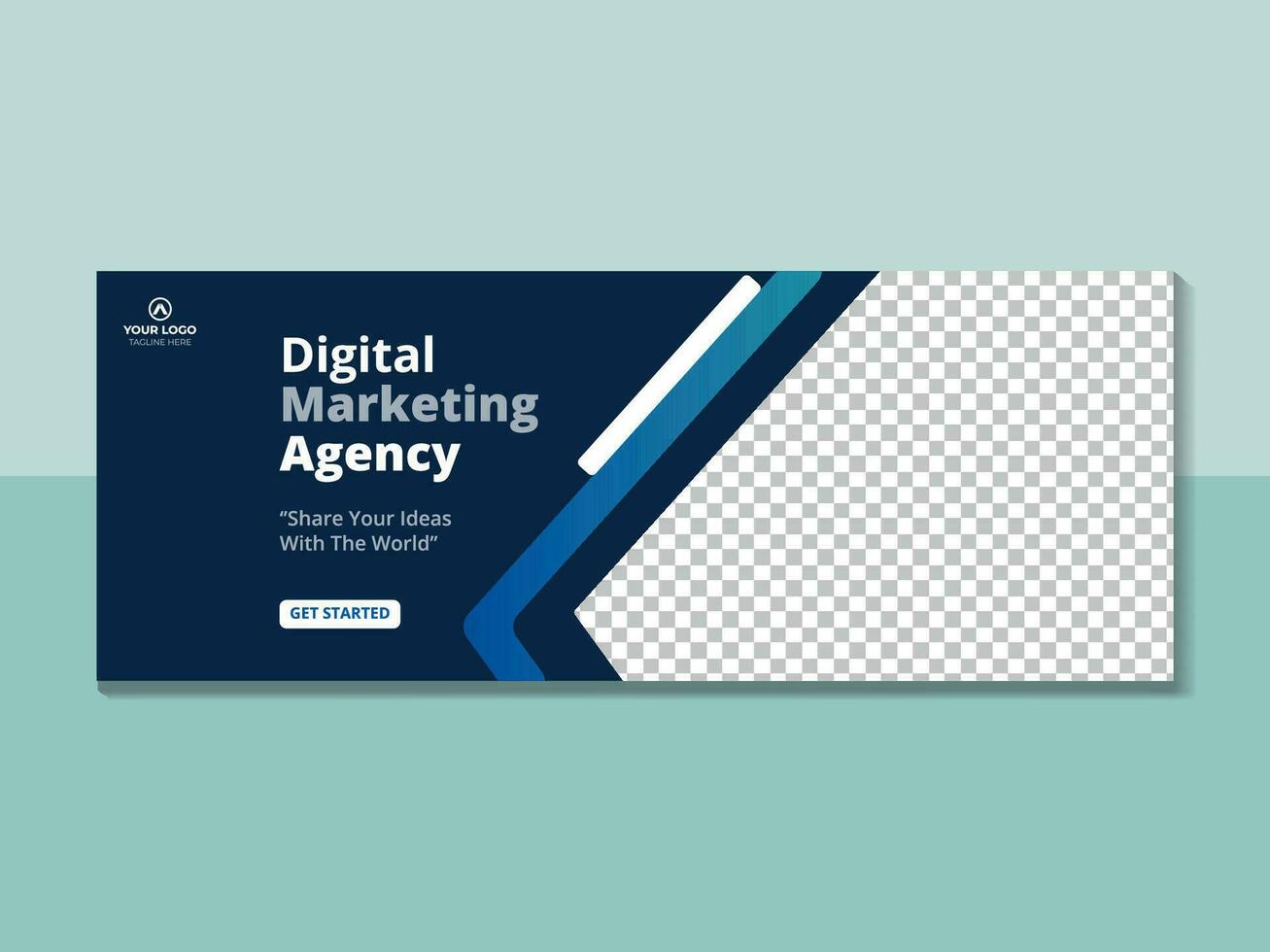 modern web banner design vector