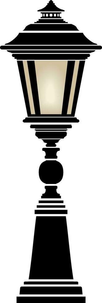 Street lamp.Flashlight.Old style street light. vector