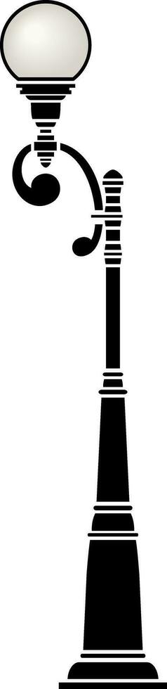 Street lamp.Flashlight.Old style street light. vector