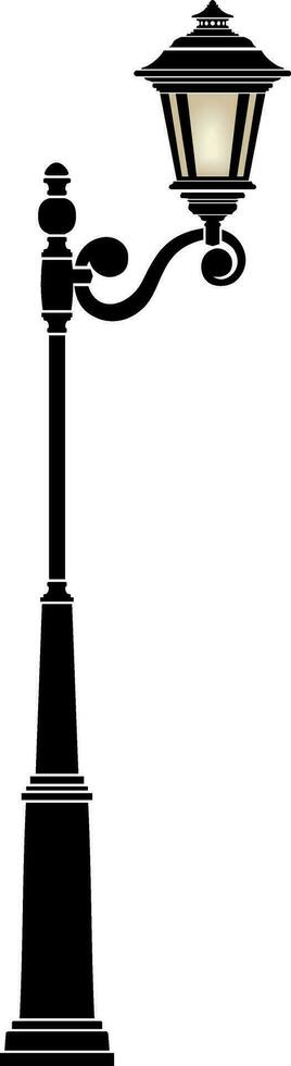 Street lamp.Flashlight.Old style street light. vector